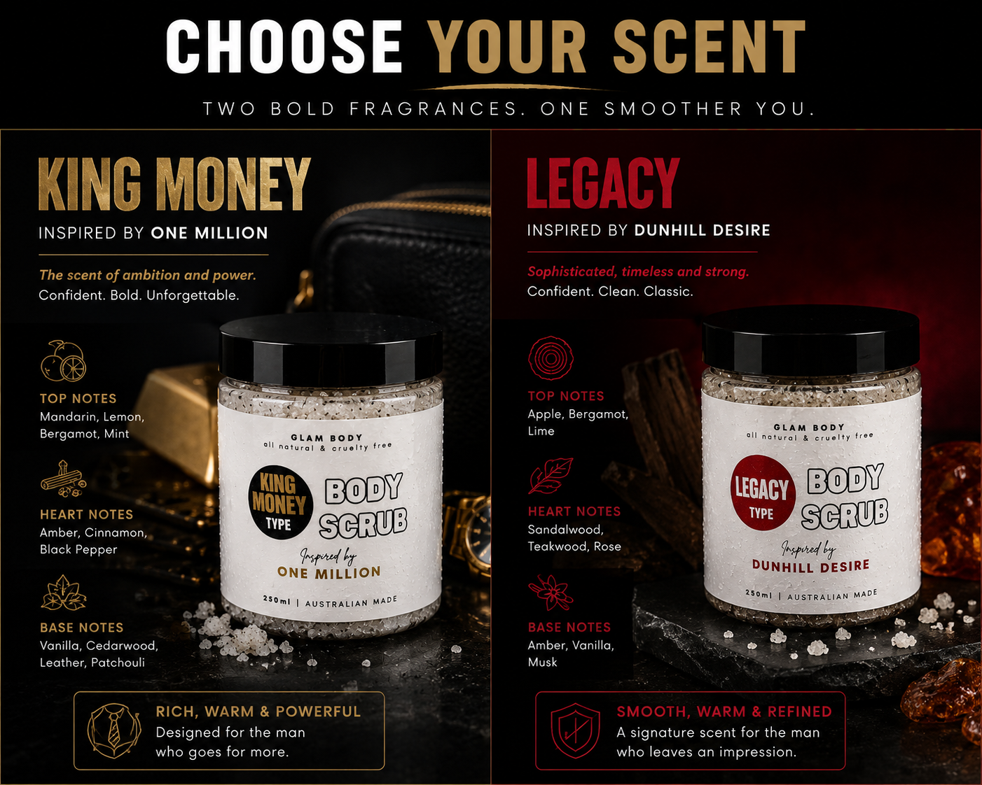 Men’s Body Scrub Collection