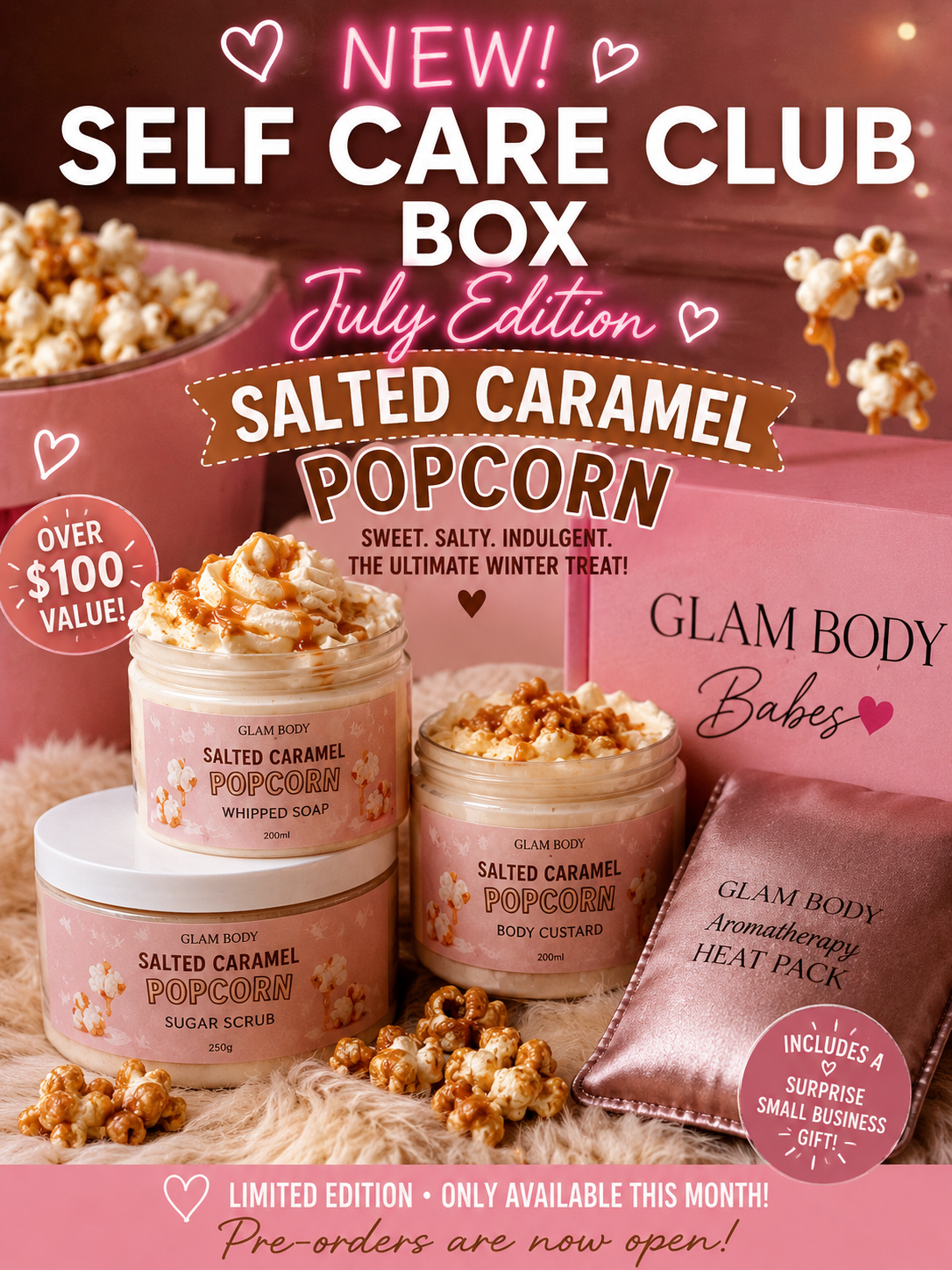 🍿 The Self Care Club – July Edition: Movie Night Era 🎬🤎