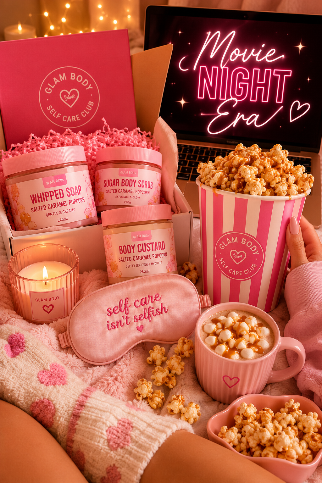 🍿 The Self Care Club – July Edition: Movie Night Era 🎬🤎