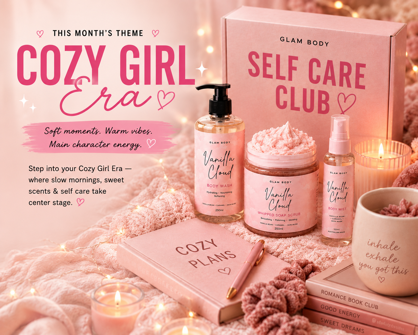 The Self Care Club – June Edition: Cozy Girl Era ☁️