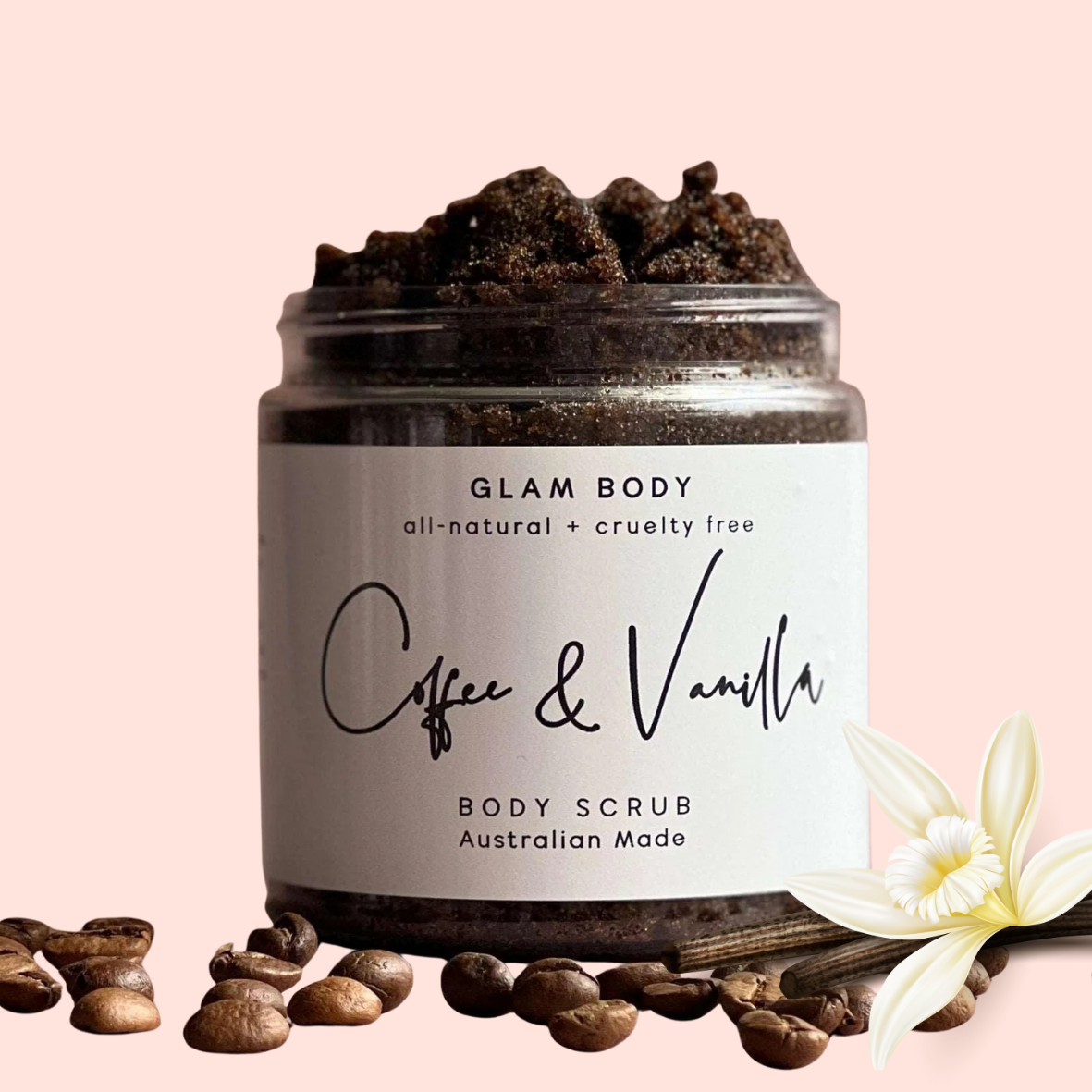 COFFEE & VANILLA BODY SCRUB – Exfoliate & Glow
