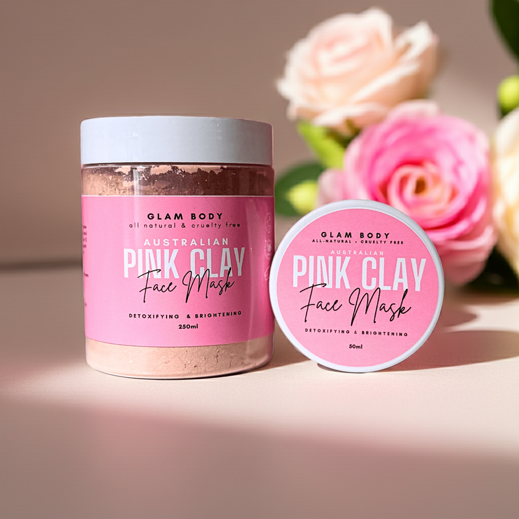 Pink Clay Face Mask | Detox, Soothe & Glow
