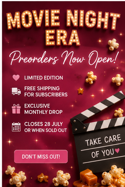 🍿 The Self Care Club – July Edition: Movie Night Era 🎬🤎