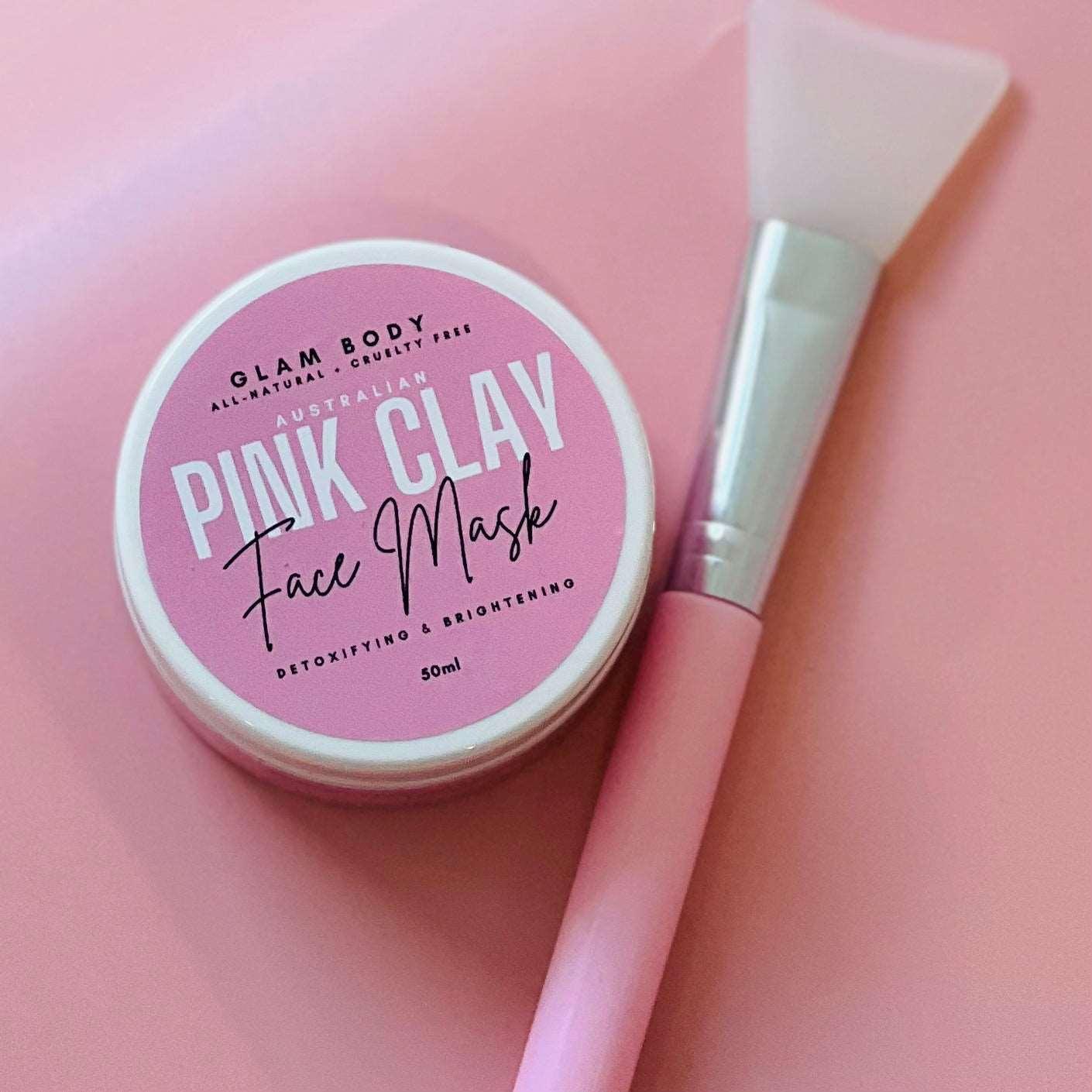 PINK CLAY FACE MASK - Glam Body