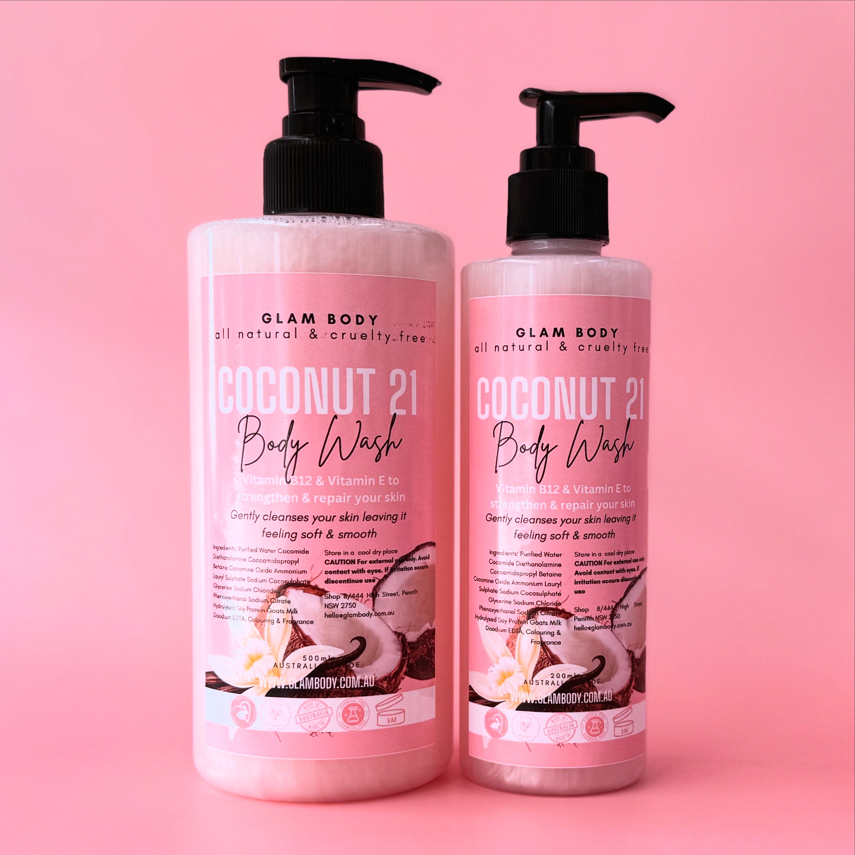 COCONUT 21 GOATS MILK BODY WASH - Glam Body