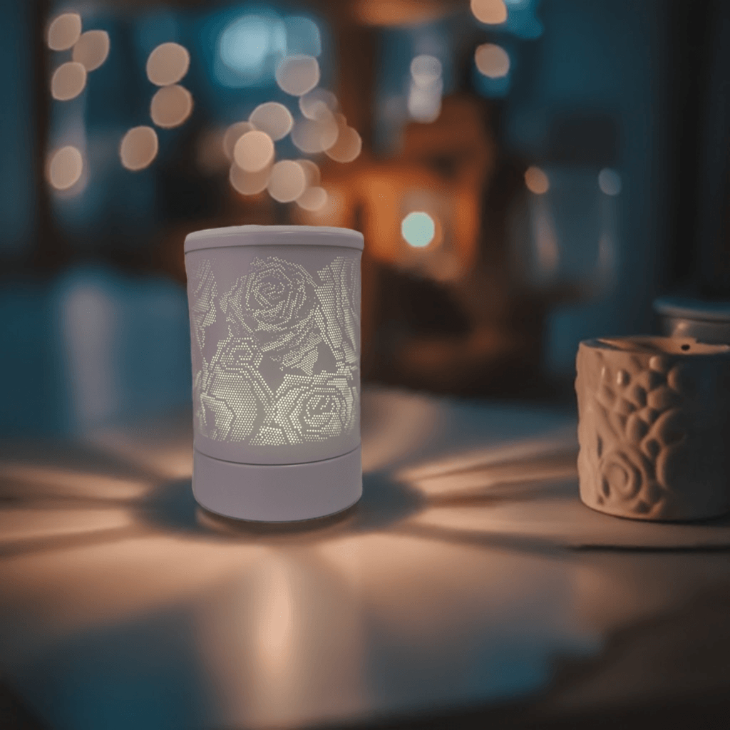 WHITE ROSE MELT BURNER - Glam Body