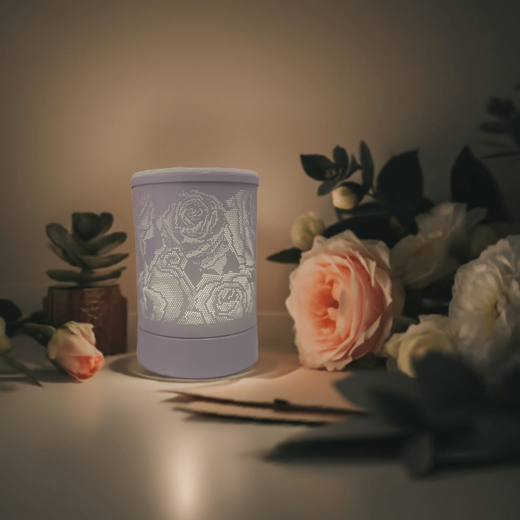 WHITE ROSE MELT BURNER - Glam Body