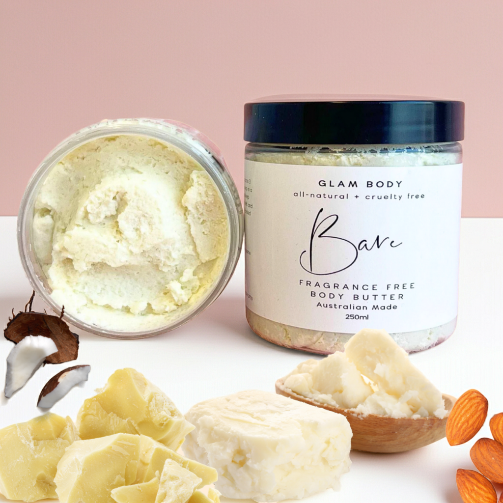 BARE BODY BUTTER – Fragrance Free & Deeply Nourishing
