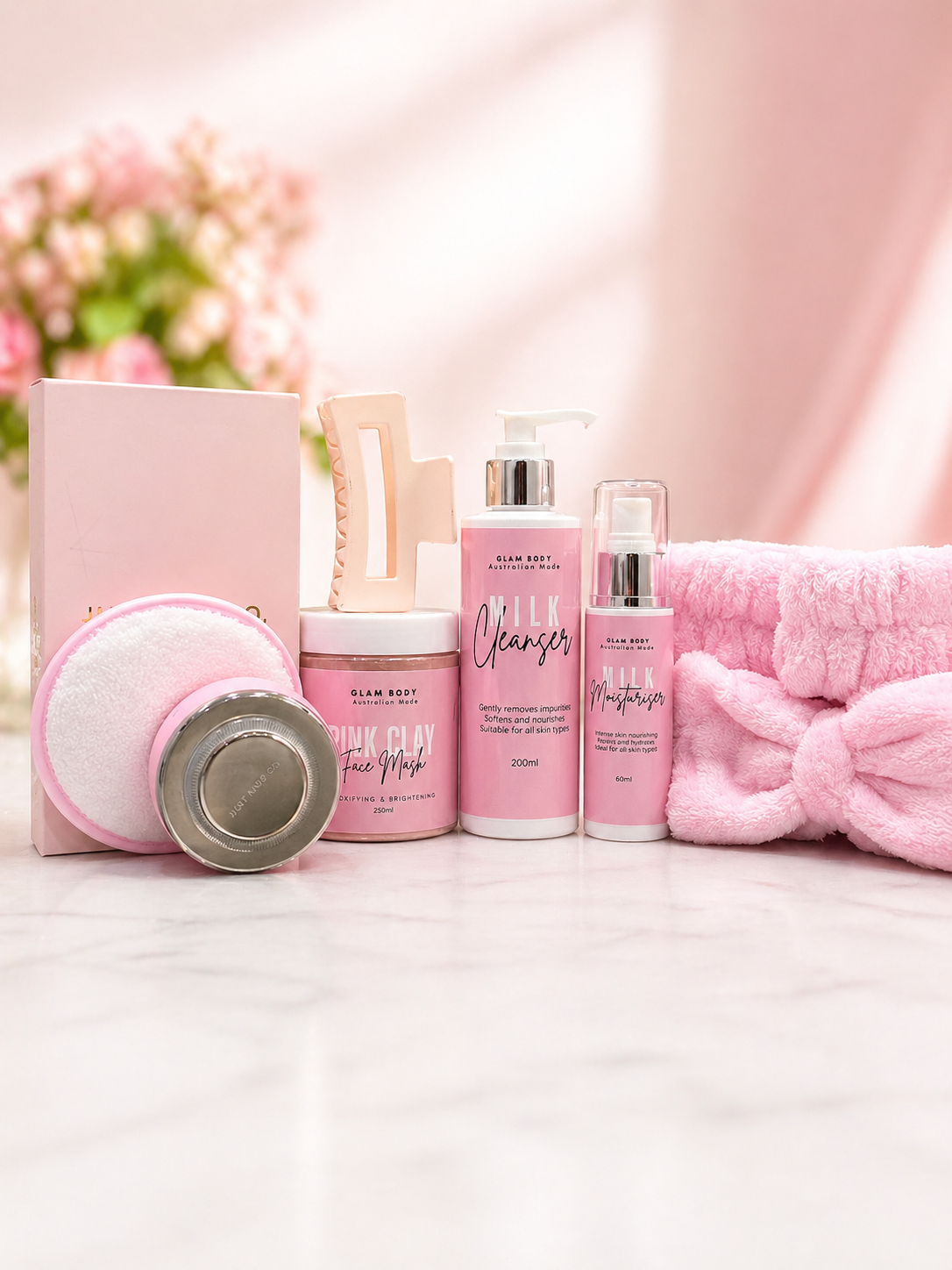 The Skin Reset Pack – Complete Skincare Set + FREE Makeup Bag & LED Cleansing Device