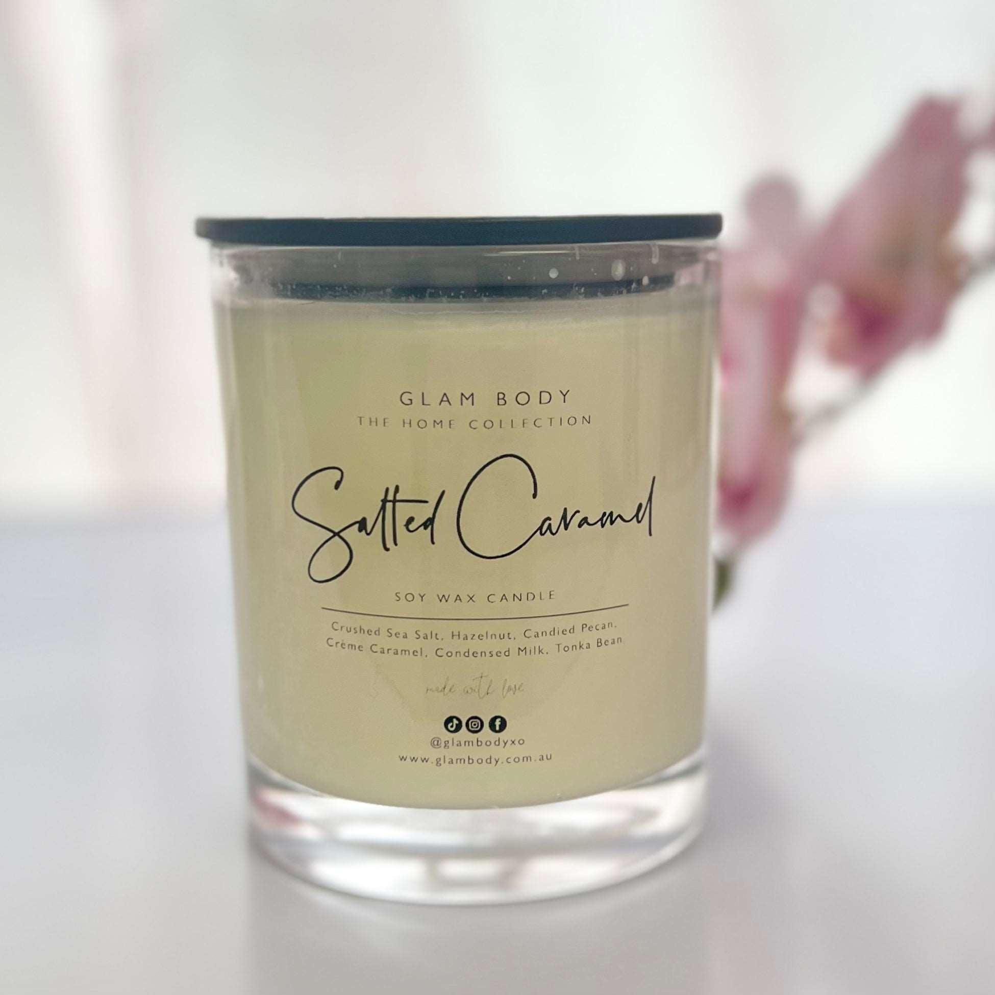 SALTED CARAMEL SOY WAX CANDLE
