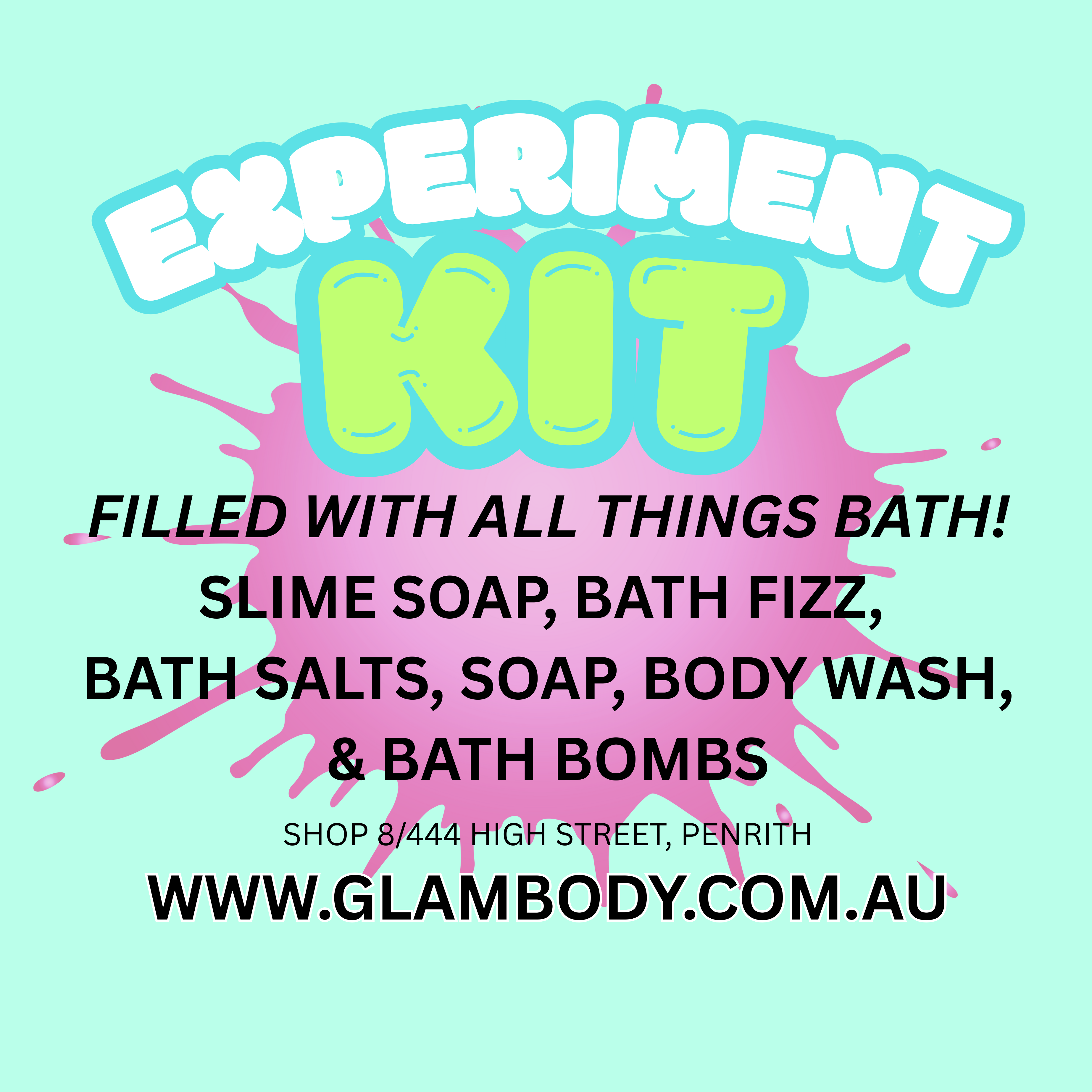 BATH TIME EXPERIMENT KIT – Kids Bath Fun Set | Glam Body