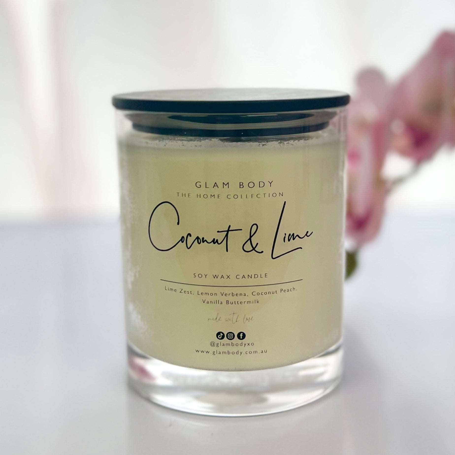 COCONUT & LIME SOY WAX CANDLE