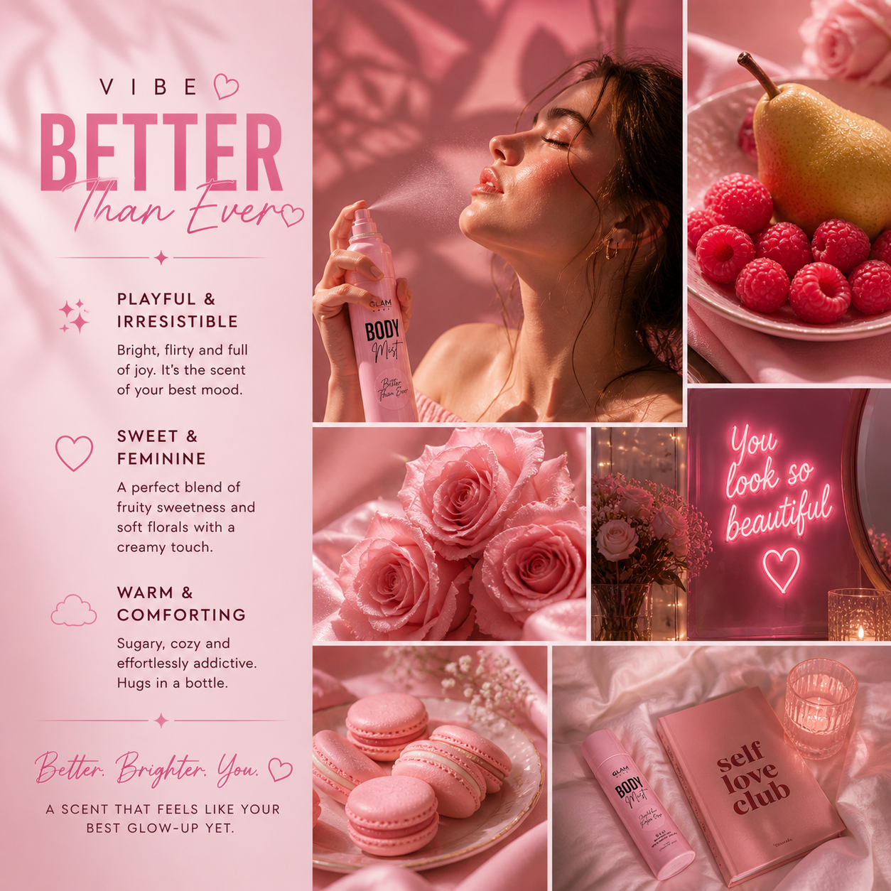Better Than Ever Body Mist – Sweet, Fruity & Soft Coconut Glow | Glam Body