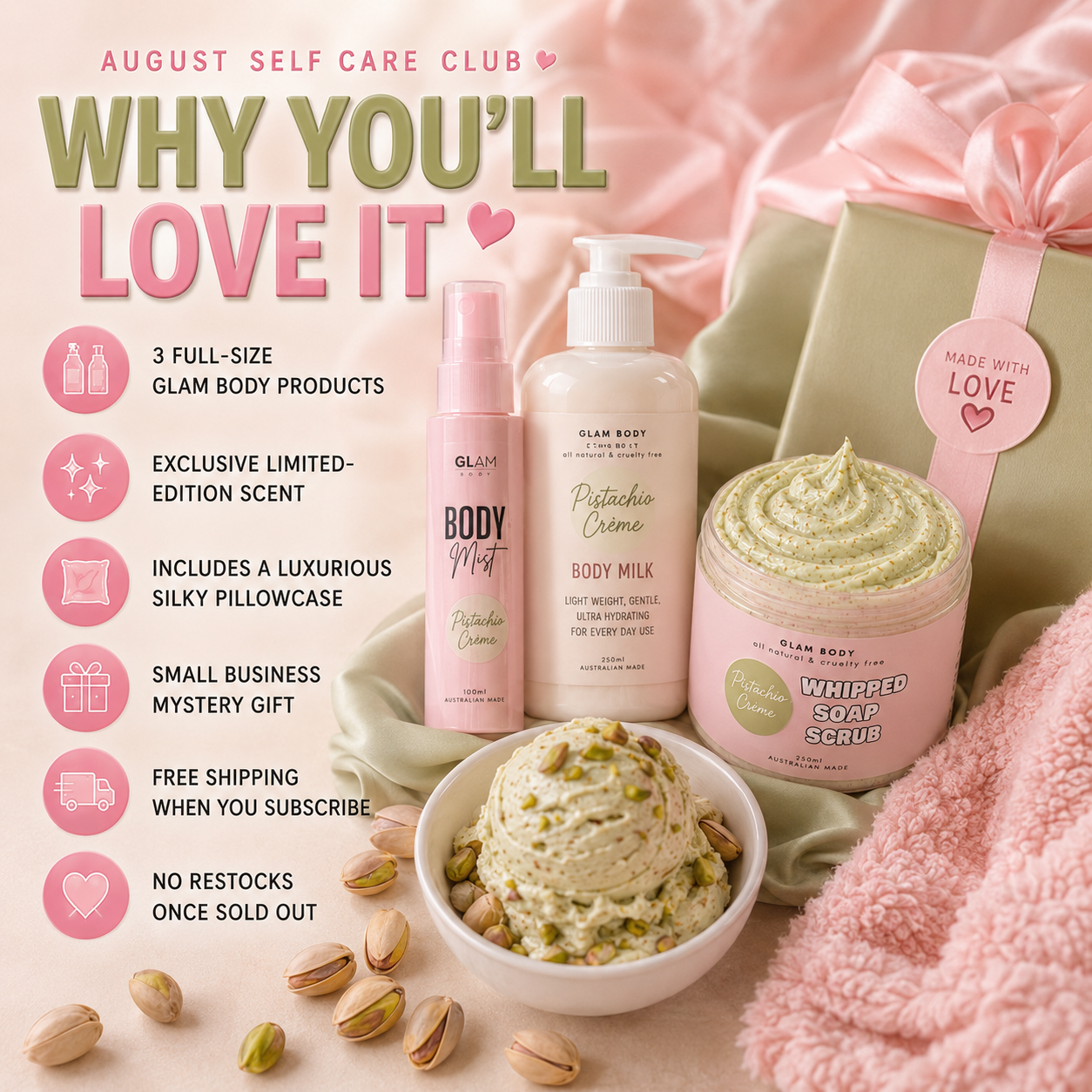 The Self Care Club – August Edition: Soft Life Era | Pistachio Crème