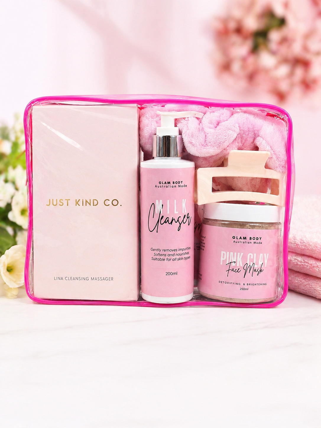 The Skin Reset Pack – Complete Skincare Set + FREE Makeup Bag & LED Cleansing Device