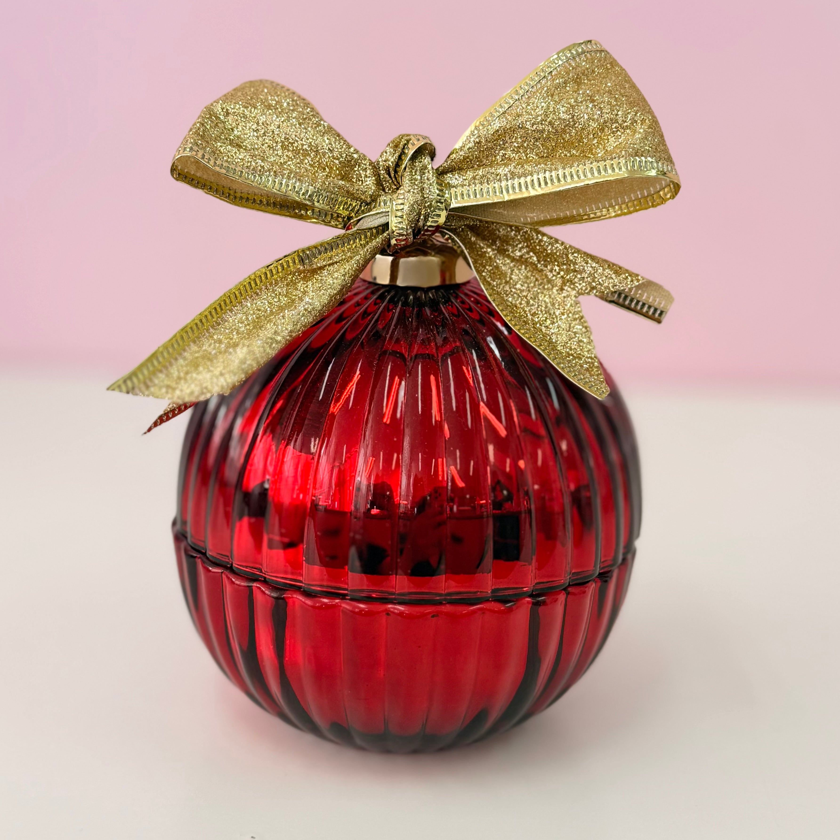 🎄 Christmas Candle Ball – Luxe 280ml Soy Candle