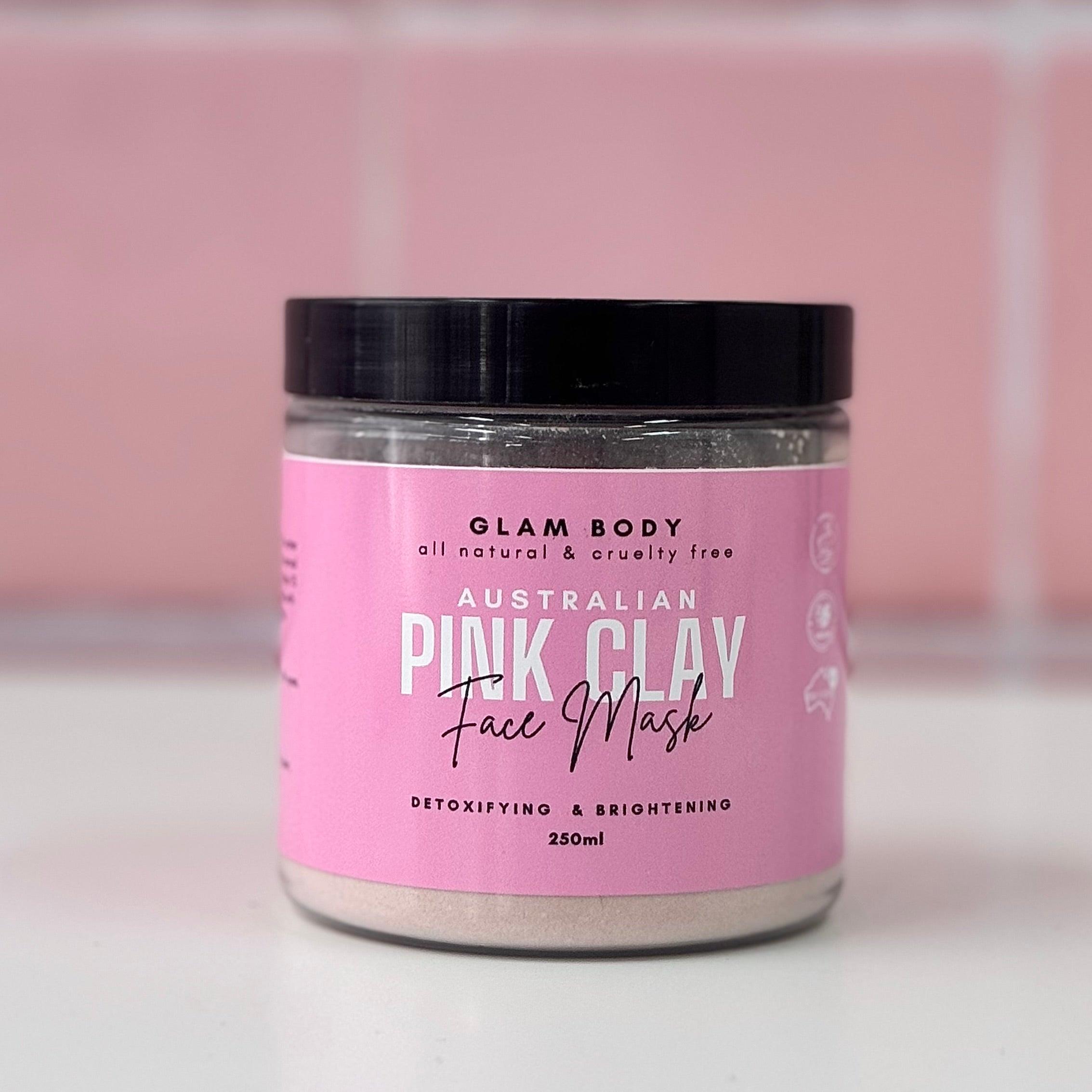 PINK CLAY FACE MASK - Glam Body