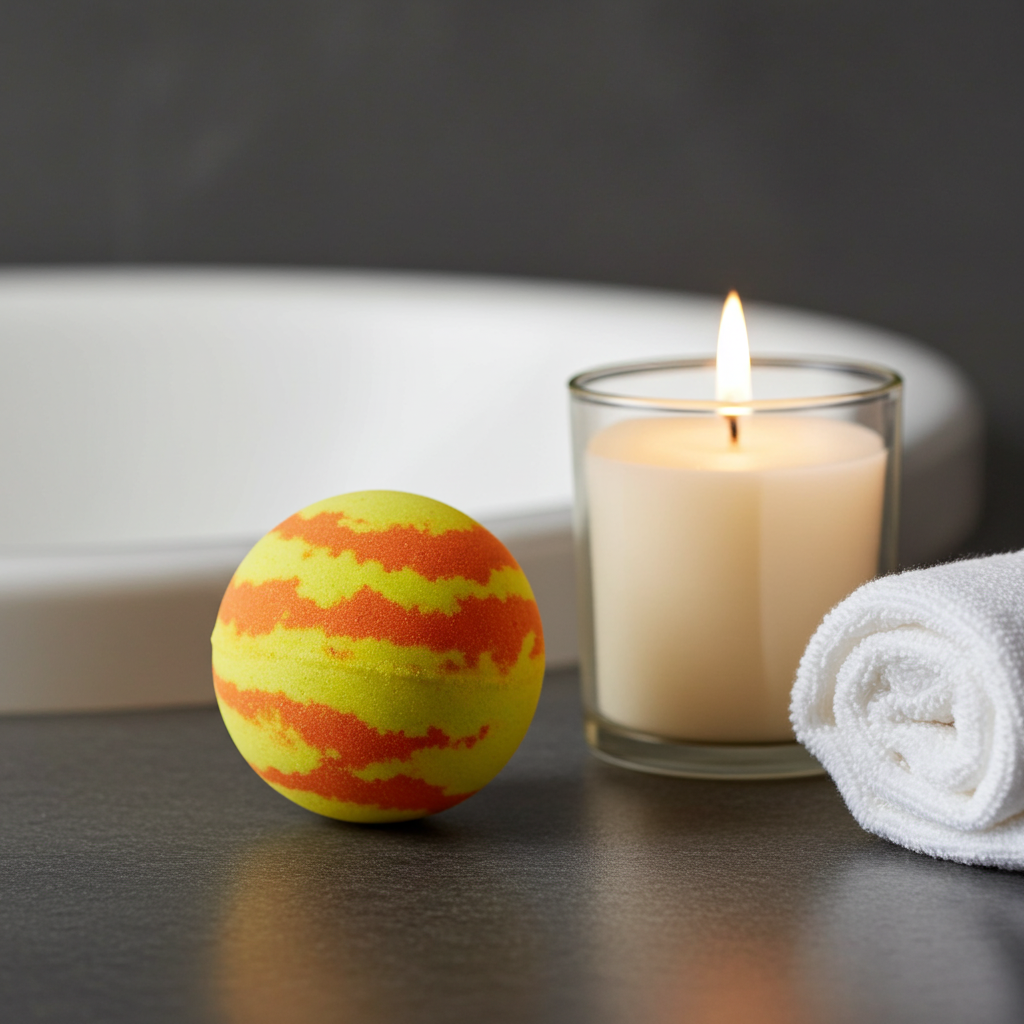 PINEAPPLE & PEACH BATH BOMB