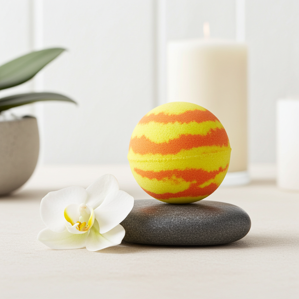 PINEAPPLE & PEACH BATH BOMB