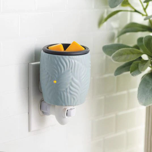 Ocean Palm Flip Dish Wax Melt Burner – Coastal Calm for Small Spaces