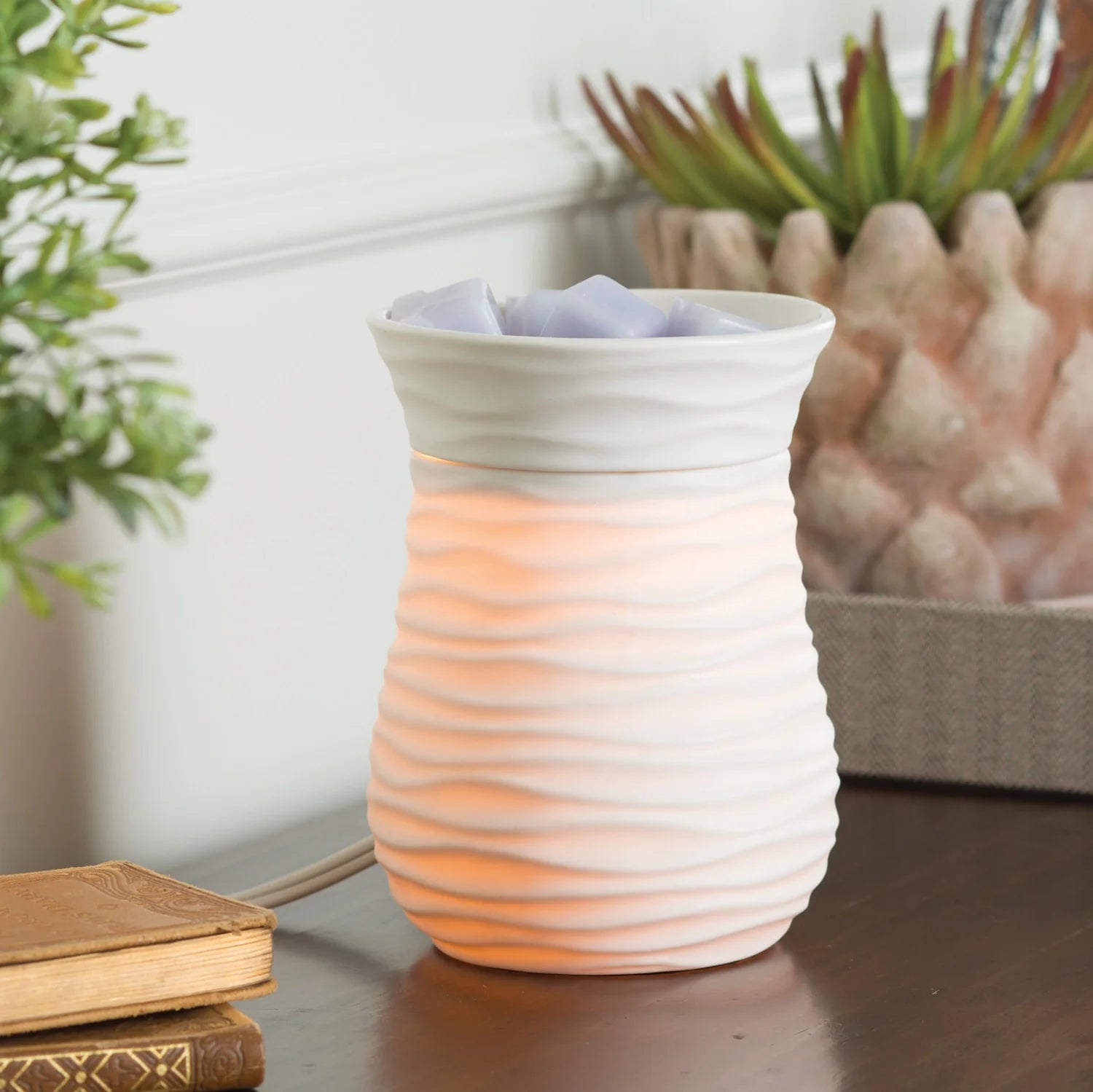 Harmony Illumination Wax Melt Burner – Soft Waves & Calm Glow