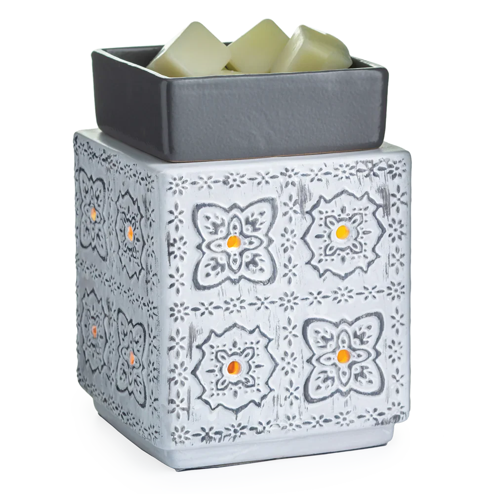 Modern Cottage Illumination Wax Melt Burner – Farmhouse Style & Soft Glow