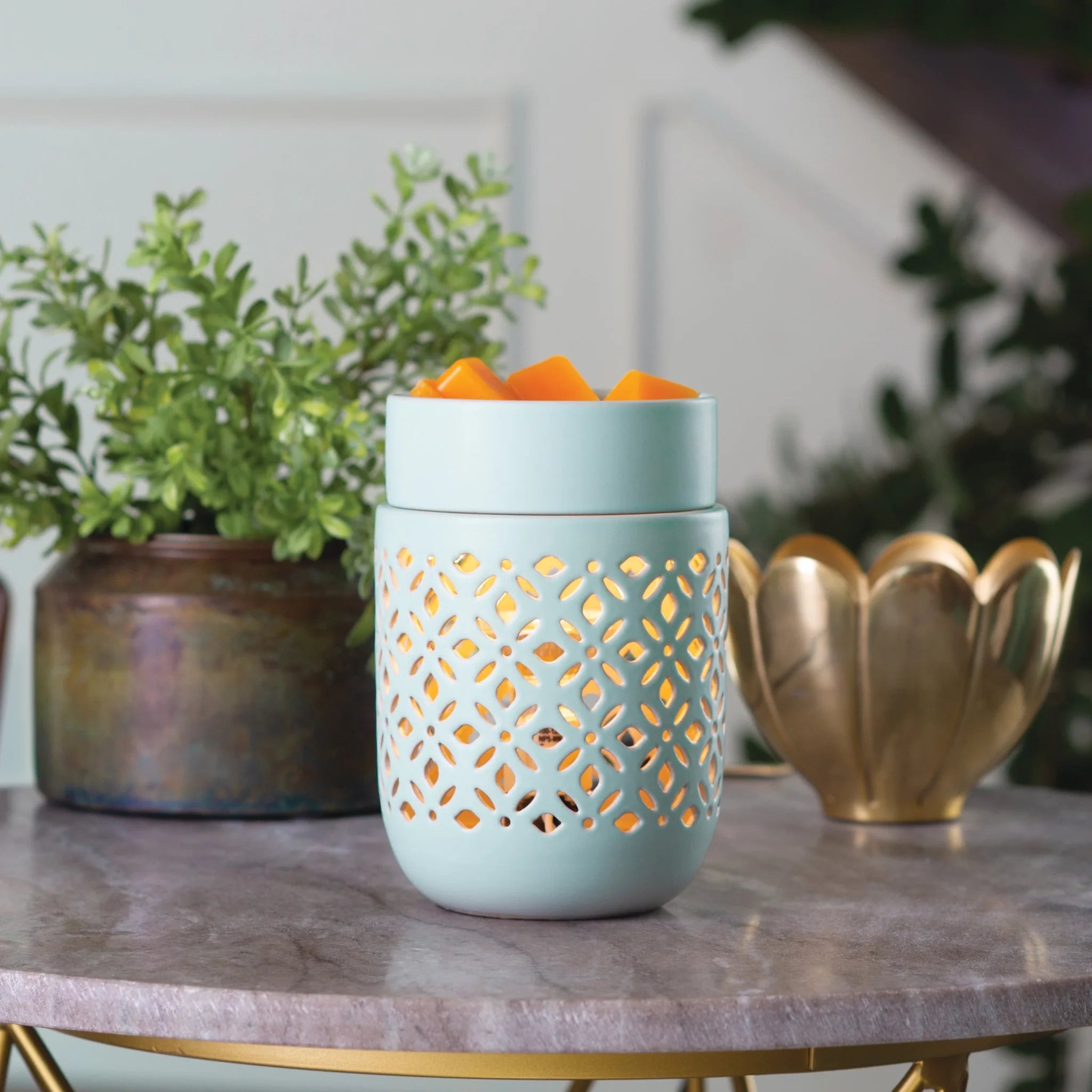 Soft Mint Illumination Wax Melt Burner – Fresh Glow & Relaxing Fragrance