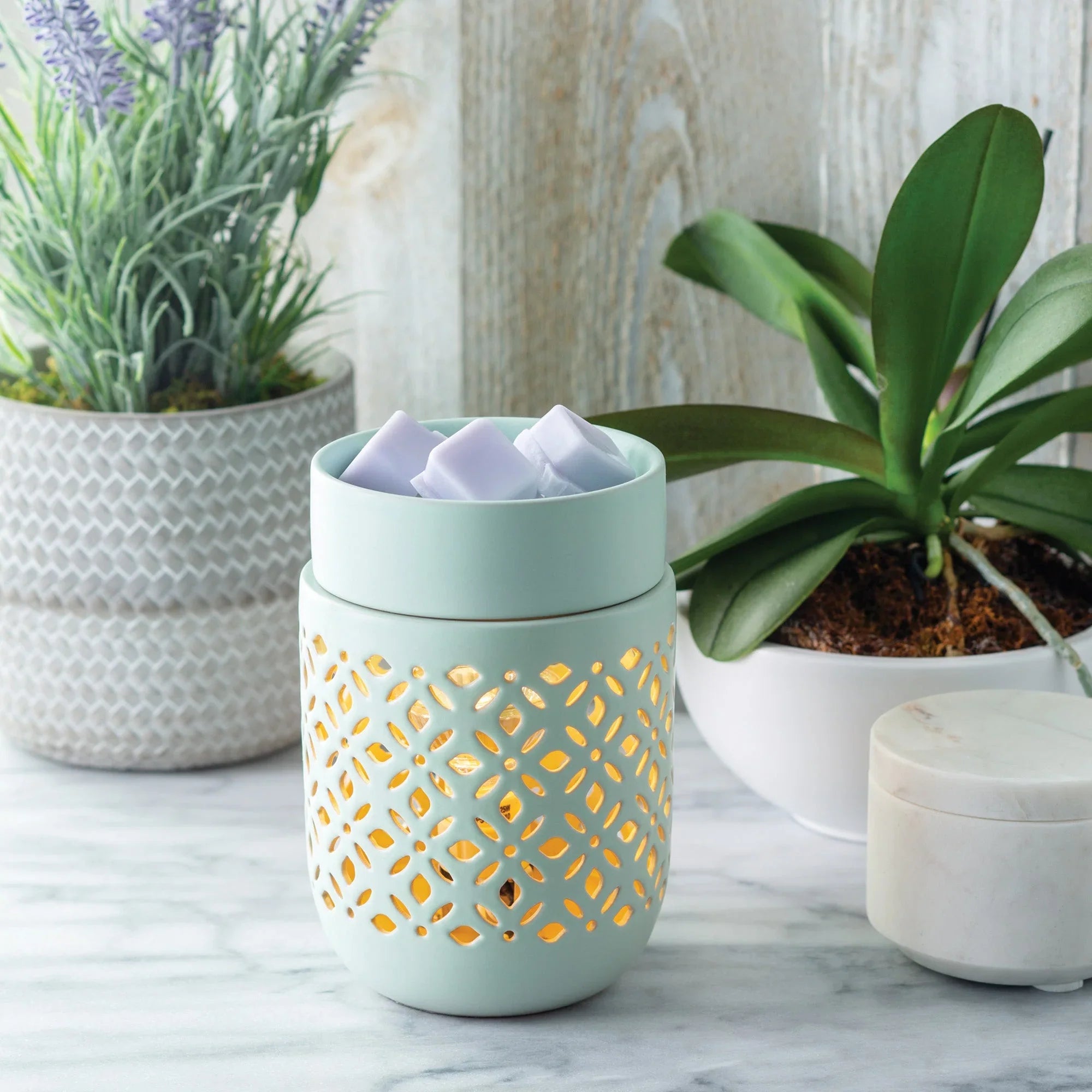 Soft Mint Illumination Wax Melt Burner – Fresh Glow & Relaxing Fragrance
