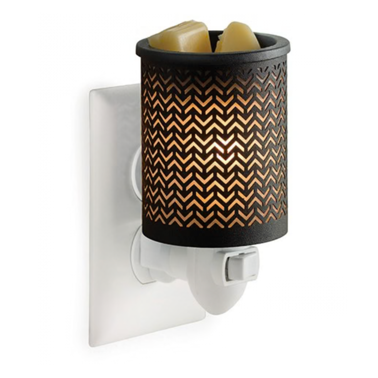 Chevron Plug-In Wax Melt Burner – Modern Style for Small Spaces