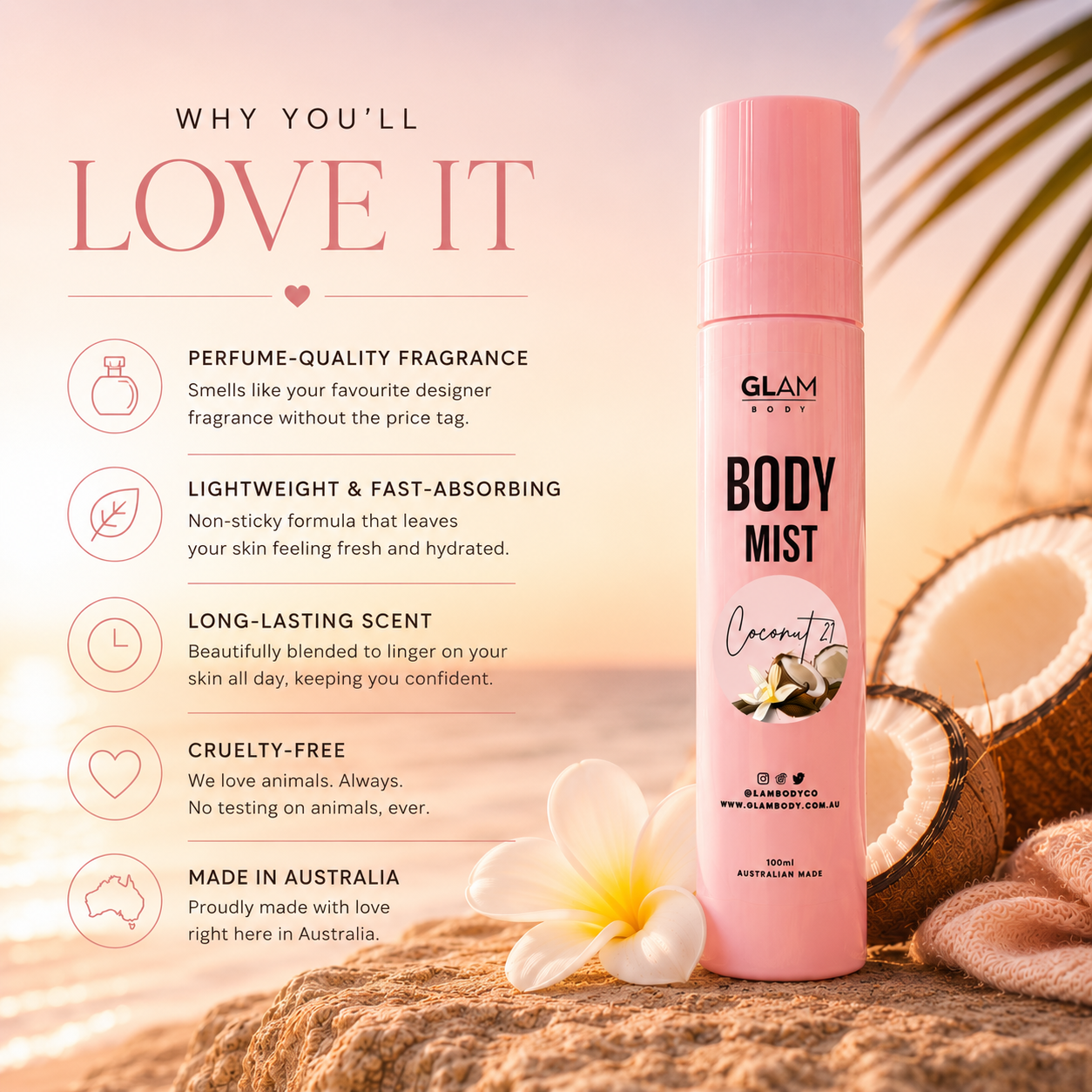 Coconut 21 Body Mist