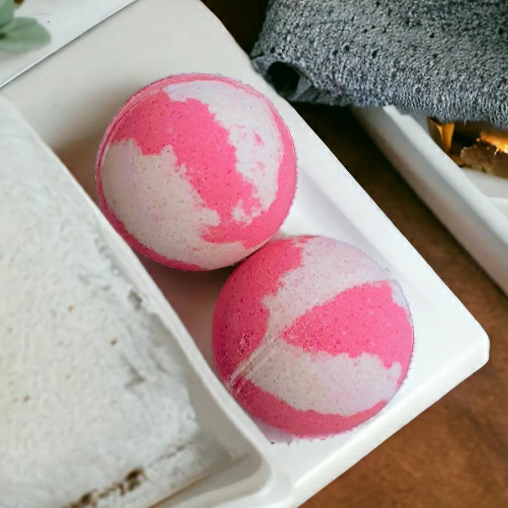 PINK APPLE & VANILLA BATH BOMB - Glam Body