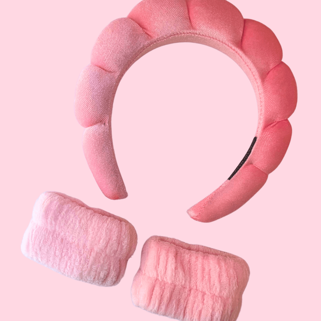 BUBBLE MAKEUP HEADBAND & CUFFS - Glam Body