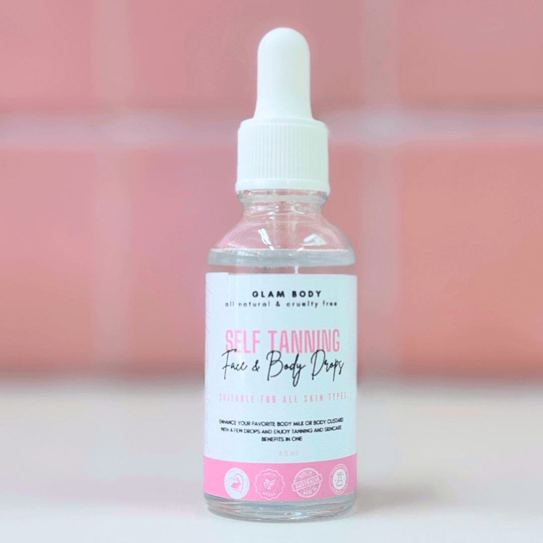 SELF TANNING FACE & BODY DROPS - Glam Body
