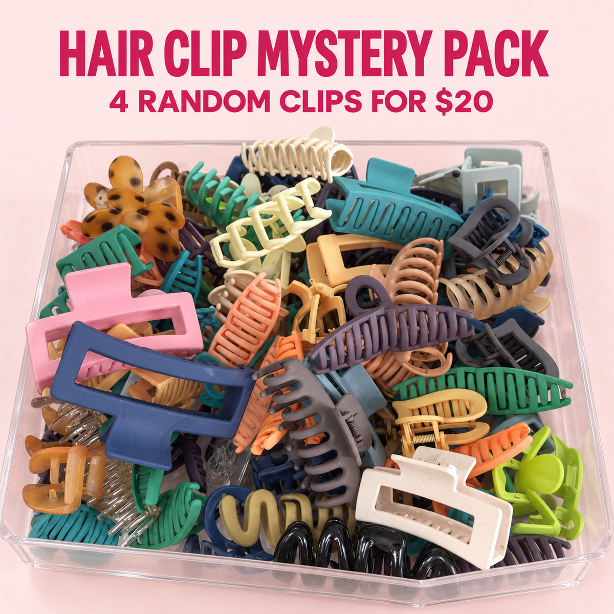 HAIR CLIP MYSTERY PACK – 4 for $20
