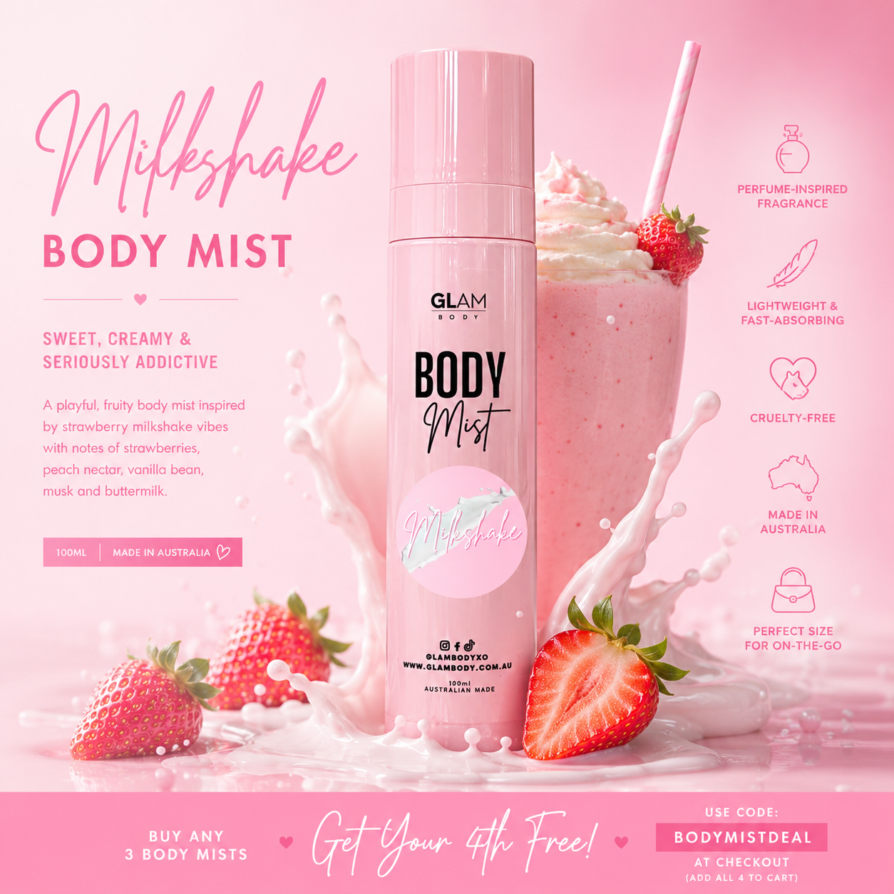 Milkshake Body Mist