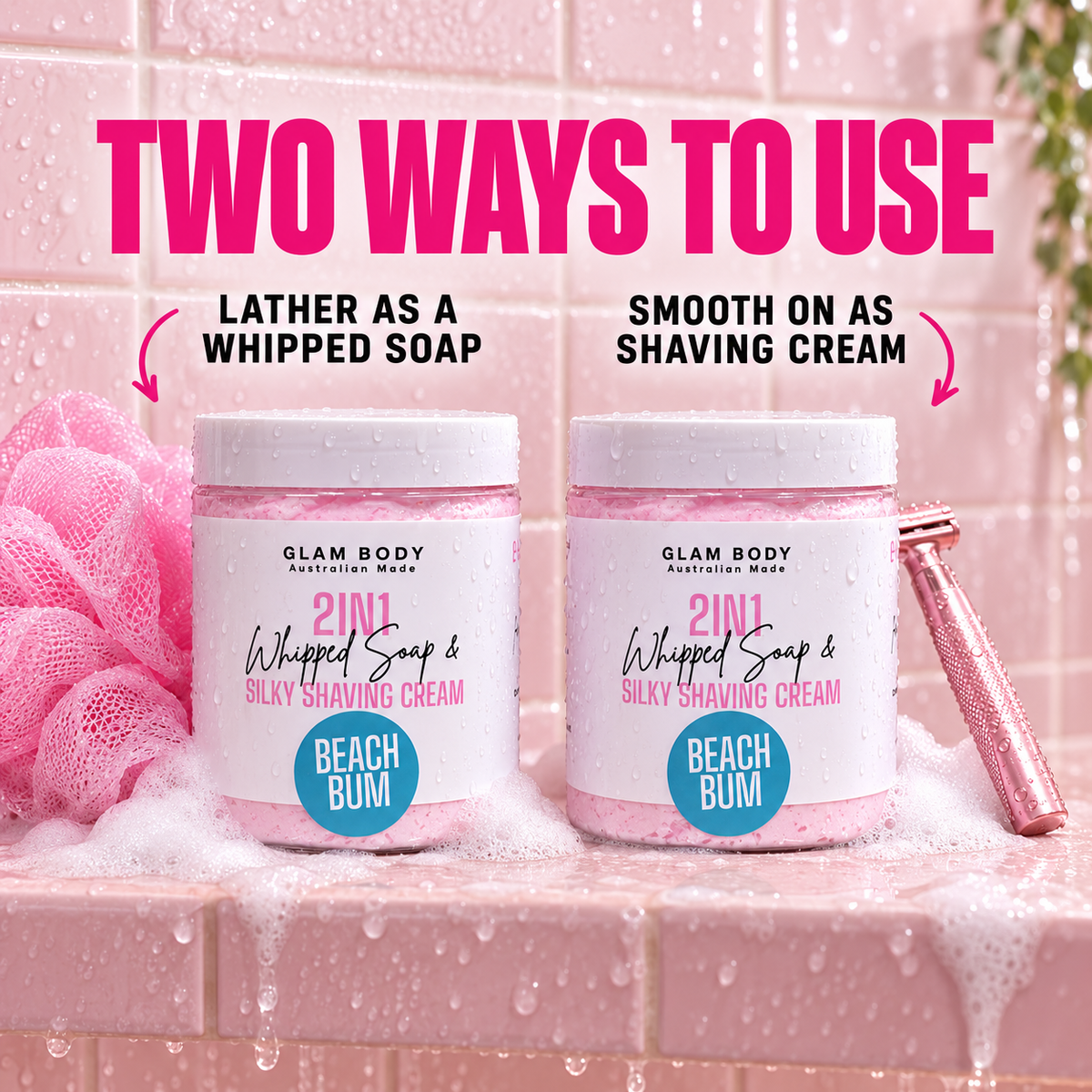 2-in-1 Whipped Soap & Silky Shaving Cream