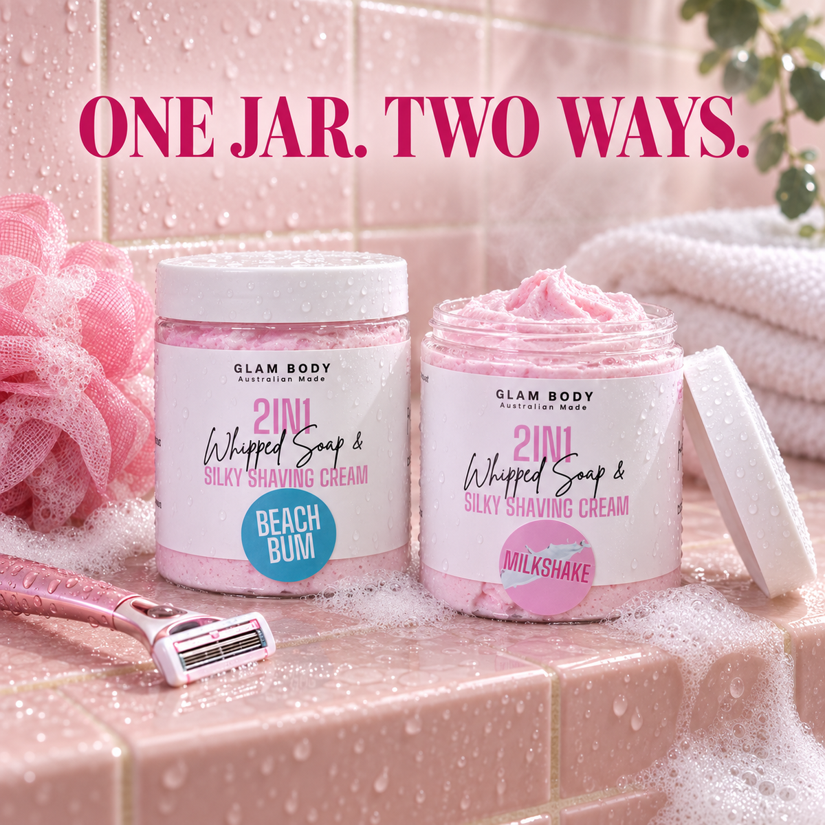 2-in-1 Whipped Soap & Silky Shaving Cream